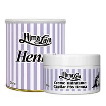 Kit Tintura Henna Himalaya Em Pó Castanho Claro 250g + Creme Hidratante Capilar
