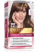 Kit Tintura Imédia Excellence L'Oréal Louro Escuro Acinzentado 6.1