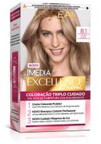 Kit Tintura Imédia Excellence L'Oréal Louro Sueco 8.1