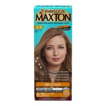 Kit Tintura Maxton 8.31 Louro Claro Bege - Embelleze Kit Tintura Maxton 8.31 Louro Claro Bege - Embelleze