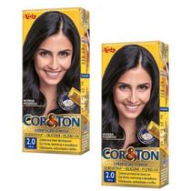 Kit Tintura Niely Cor e Ton tom 2.0 preto (2 kits) Kit Tintura Niely Cor e Ton tom 2.0 preto (2 kits)