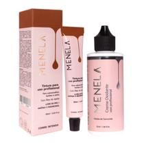 Kit Tintura Tinta Para Sobrancelhas Menela + Creme Oxidante Profissional Brow Lamination