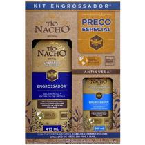Kit Tío Nacho Antiqueda Engrossador Shampoo 415ml Condicionador 200ml Para Combater a Queda de Cabelo e Renovar os Fios
