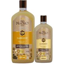 Kit Tio Nacho Eficácia Clareador Shampoo 415ml e Condicionador 200ml Cabelos Mais Claros Iluminados Clareia Naturalmente