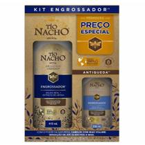 Kit Tio Nacho Engrossador 615ml Shampoo Condicionador para Cabelos Finos Frágeis Kit Tio Nacho Engrossador 615ml Shampoo Condicionador para Cabelos Finos Frágeis