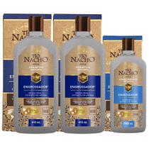 Kit Tio Nacho Engrossador Shampoo Condicionador Com 3
