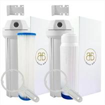 Kit Tira Ferro Caixa D'agua E Sedimentos Zeólita Plissado