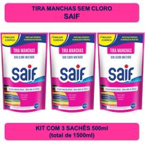 Kit Tira Manchas Sem Cloro Saif 500ml - 3 unds