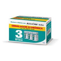 Kit Tiras De Glicemia Accu Chek Active Economy 150 Unidades