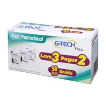 Kit Tiras de Glicose Gtech Free Tiras de glicemia 150 tiras (3x50tiras) G-tech Free