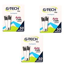 Kit Tiras Reagentes Medir Glicose G Tech Vita - 150 unidades