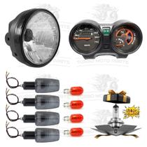Kit Titan 150 Ano 2004 a 2008 / Farol Completo / Painel Completo / 4 Piscas Seta Universal Titan Fan 125 150