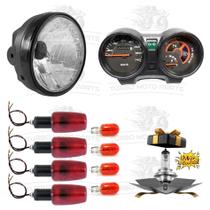 Kit Titan 150 Ano 2004 a 2008 / Farol Completo / Painel Completo / 4 Piscas Seta Universal Titan Fan 125 150 Kit Titan 150 Ano 2004 a 2008 / Farol Completo / Painel Completo / 4 Piscas Seta Universal Titan Fan 125 150