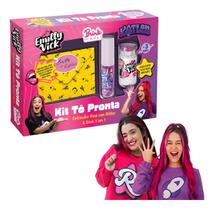 Kit Tô Pronta Emilly Vick E Katlen Dos Rosa Maquiagem Infantil - Brink Model