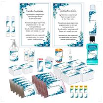 Kit Toalete Banheiro Feminino e Masculino 48 Adesivos 2 Placas Convidados