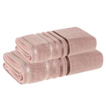 Kit Toalha Banhão e Rosto Lumina Pétala/Rosa Karsten Kit Toalha Banhão e Rosto Lumina Pétala/Rosa Karsten
