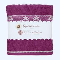 Kit Toalha Banho e Rosto 2pçs Atlântica Sofisticata Merlot 1818 Kit Toalha Banho e Rosto 2pçs Atlântica Sofisticata Merlot 1818