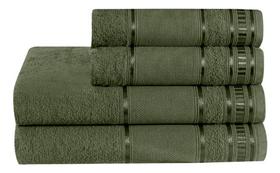 Kit Toalha Banho e Rosto 4 Peças Felpuda - Absorção e Maciez Garantidas