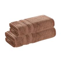 Kit Toalha Banho e Rosto Karsten Unika Algodão 500g/m² Toque Suave