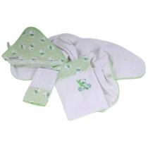 Kit Toalha Banho Fralda Soft Cia do Neném Algodão Enxoval Kit Toalha Banho Fralda Soft Cia do Neném Algodão Enxoval