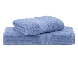 Kit Toalha Banho Gigante + Rosto 2 Pçs Fio Penteado Canelado