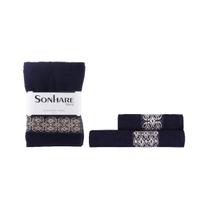 Kit Toalha Banho Rosto 2 Peças Sonhare Prata Aslan Kit Toalha Banho Rosto 2 Peças Sonhare Prata Aslan