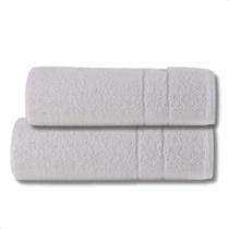 Kit Toalha Banho Rosto Grande Grossa Macia Branca Felpuda