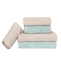 Kit Toalha Banho Rosto Tapete 5 Peças Fendi E Menta Max Kit Toalha Banho Rosto Tapete 5 Peças Fendi E Menta Max