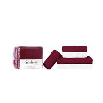 Kit Toalha Banho Rosto Tapete 5 Peças Max Casal Sonhare Ouro - Sultan Kit Toalha Banho Rosto Tapete 5 Peças Max Casal Sonhare Ouro - Sultan