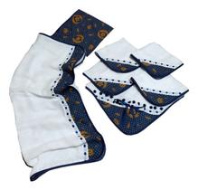Kit Toalha de Banho + 4 Fraldinha de Boca + 1 Manta Fralda - Mãe e Filho Enxovais Kit Toalha de Banho + 4 Fraldinha de Boca + 1 Manta Fralda - Mãe e Filho Enxovais