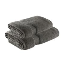 Kit Toalha de Banho e Rosto Cinza Chumbo Super Soft Zero Twist Corttex Kit Toalha de Banho e Rosto Cinza Chumbo Super Soft Zero Twist Corttex