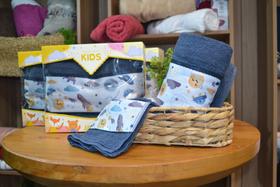 Kit Toalha de Banho e Rosto Infantil Space menino presenteavel natal