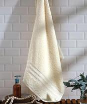Kit toalha de banho e rosto Priori Dohler - cor creme