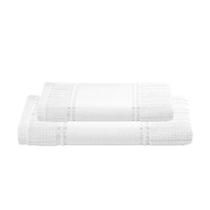 Kit Toalha de Banho e Rosto Velour Artesanalle Branco Dohler