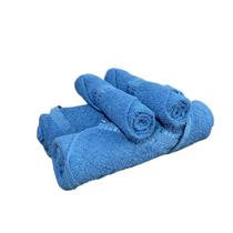 Kit Toalha de Banho/Rosto Luxo Linha Celine Azul 4Pçs Kit Toalha de Banho/Rosto Luxo Linha Celine Azul 4Pçs