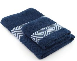 Kit toalha de banho + toalha de rosto algodão-premium atenas