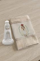 Kit Toalha de Mão Religiosa Nossa Senhora de Fátima + Imagem 3D Kit Toalha de Mão Religiosa Nossa Senhora de Fátima + Imagem 3D