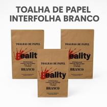Kit Toalha De Papel Interfolha Branco Reality - 3000 Folhas