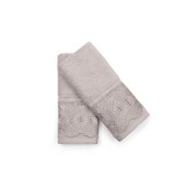 Kit Toalha Lavabo 2 Peças com Renda Roma Bouton