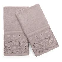 Kit Toalha Lavabo Social Renascença Fio Egípcio Buettner 2pç Cor Bege 8213