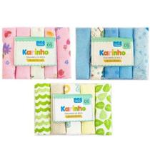 Kit Toalha Paninho De Boca Algodão 32x25cm - 5 Peças