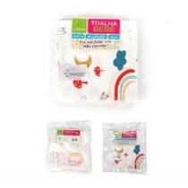 Kit Toalha Para Bebê Com 04pçs Algodão 30*30cm - IAL012 Kit Toalha Para Bebê Com 04pçs Algodão 30*30cm - IAL012