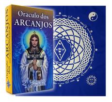Kit Toalha para Tarô Elemental Azul e Oráculo dos Arcanjos Kit Toalha para Tarô Elemental Azul e Oráculo dos Arcanjos