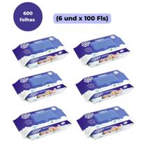 KIT TOALHA UMEDECIDA BABY BYN PREMIUM 600FLS (6und x 100Fls) KIT TOALHA UMEDECIDA BABY BYN PREMIUM 600FLS (6und x 100Fls)