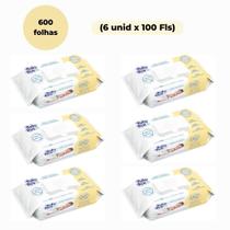 KIT TOALHA UMEDECIDA BABY BYN RN 600FLS (6und x 100Fls)