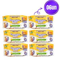 KIT Toalha Umedecida Chameguinho Baby C/06 PACOTES