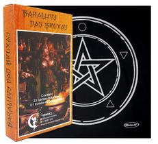 Kit Toalha Wicca Pentagrama Prata e Baralho das Bruxas