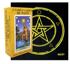 Kit Toalha Wicca Pentagrama Série Ouro e Taro Clássico Waite Kit Toalha Wicca Pentagrama Série Ouro e Taro Clássico Waite
