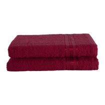 Kit Toalhão Com 2 Pçs em Vermelho Real 0,65cm x 1,25m Linea Kit Toalhão Com 2 Pçs em Vermelho Real 0,65cm x 1,25m Linea