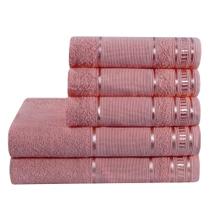 Kit toalhas 2 Banho 3 Rosto barra para bordar Cores Premium - EMPÓRIO DO LAR